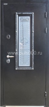 Металлические двери со стеклом с порошковым напылением ST-1745